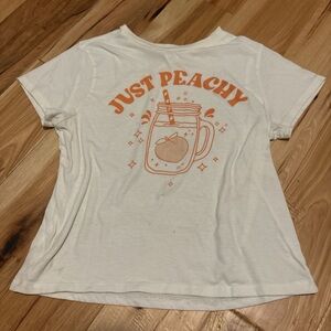 Just Peachy Graphic Tee Baby Tee